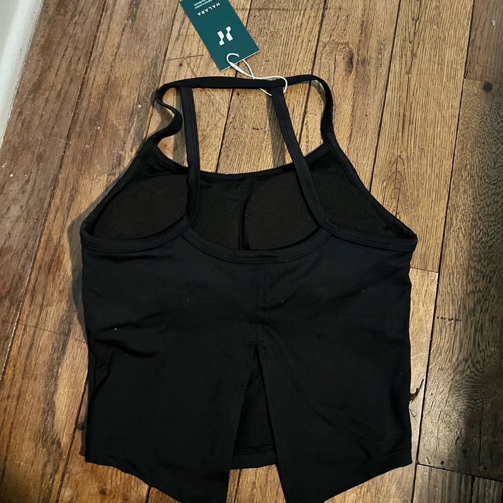 HALARA U-neck backless split barre ballet dance tank top